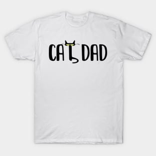 Cat Dad Father's Day Gift T-Shirt